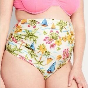 Maternity swim bottom high waist-over belly